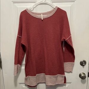 Red Long Sleeve Sweatshirt